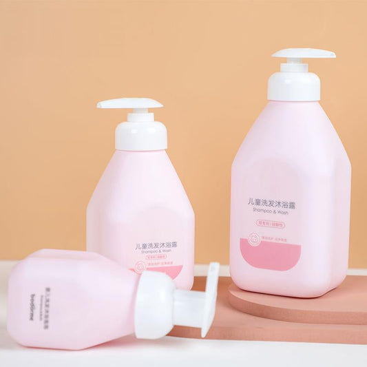 Shower Gel Shampoo Bottle PE Plastic Bottle Baby Lotion Empty Cosmetic Packaging Bottles